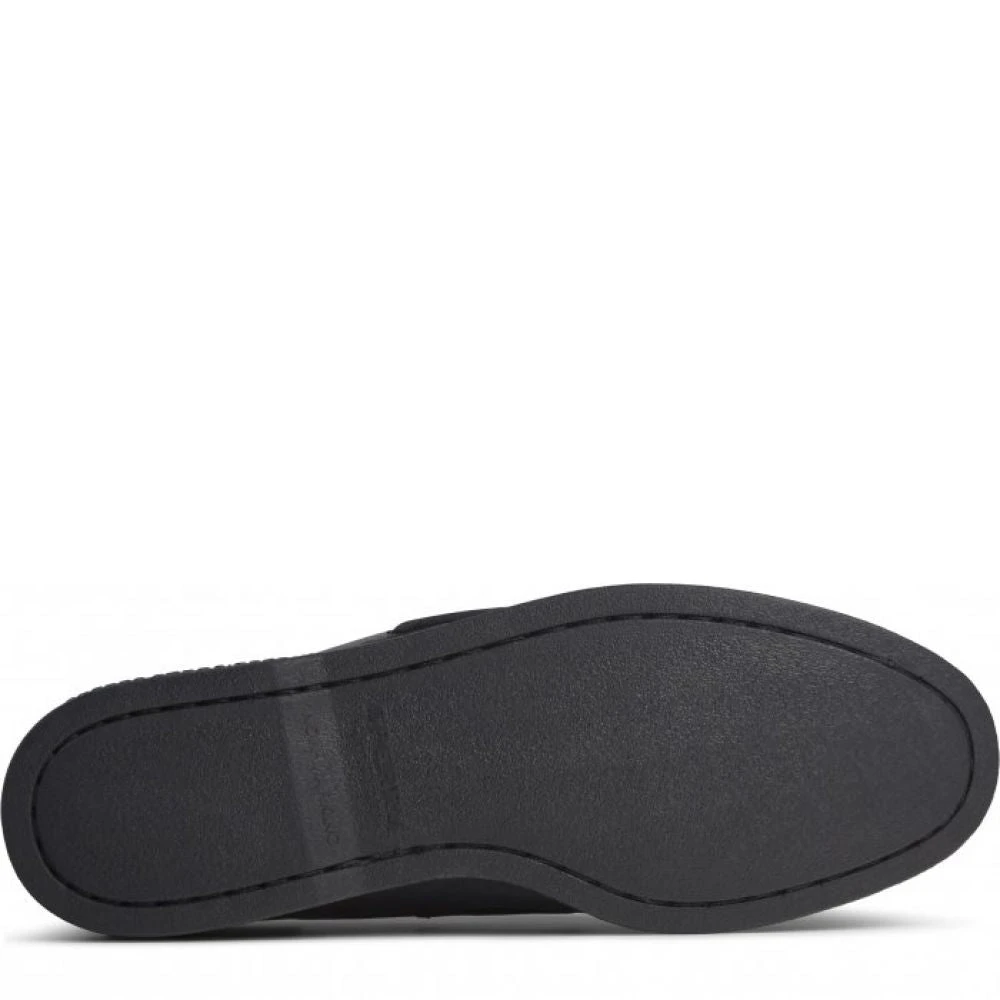 Sperry Men's Authentic Original Leather Boat Shoe In Black 5 Sperry Men's Authentic Original Leather Boat Shoe In Black - Image 5