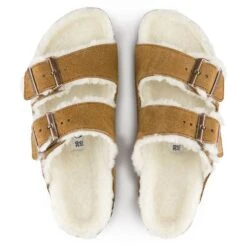 Birkenstock Arizona Shearling In Mink -Getoutside Shoes 1 0 1001128 3 1100x