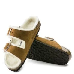 Birkenstock Arizona Shearling In Mink -Getoutside Shoes 1 0 1001128 4 1100x