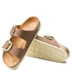 Birkenstock Women's Arizona Big Buckle Oiled Leather In Cognac (Narrow Width) -Getoutside Shoes 1 0 1011073 4 1100x