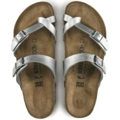 Birkenstock Mayari Birko-Flor In Silver -Getoutside Shoes 1 0 1045 birkenstock mayari birko flor 71083 silver 4 1100x