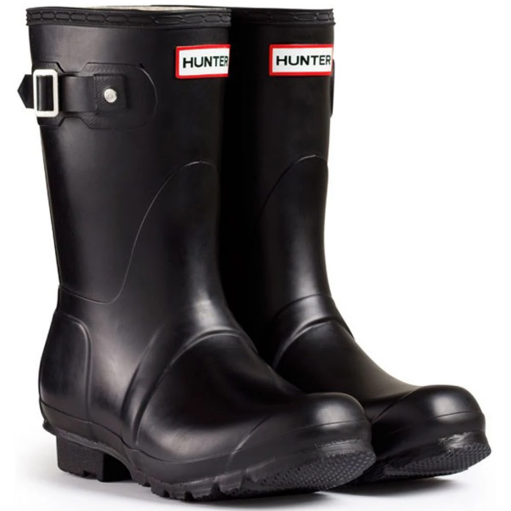 Hunter Women's Original Short Rain Boots In Black 4 Hunter Women's Original Short Rain Boots In Black - Image 4