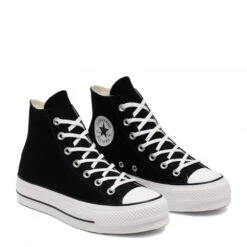 Converse Women's Chuck Taylor All Star Canvas Platform Hi In Black/White/White 9 Converse Women's Chuck Taylor All Star Canvas Platform Hi In Black/White/White -Getoutside Shoes 560845c d 08x1 2 1100x