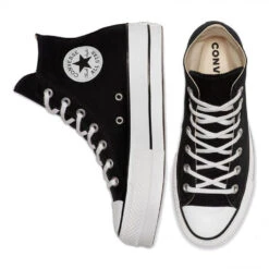 Converse Women's Chuck Taylor All Star Canvas Platform Hi In Black/White/White 8 Converse Women's Chuck Taylor All Star Canvas Platform Hi In Black/White/White -Getoutside Shoes 560845c e 08x1 2 1100x