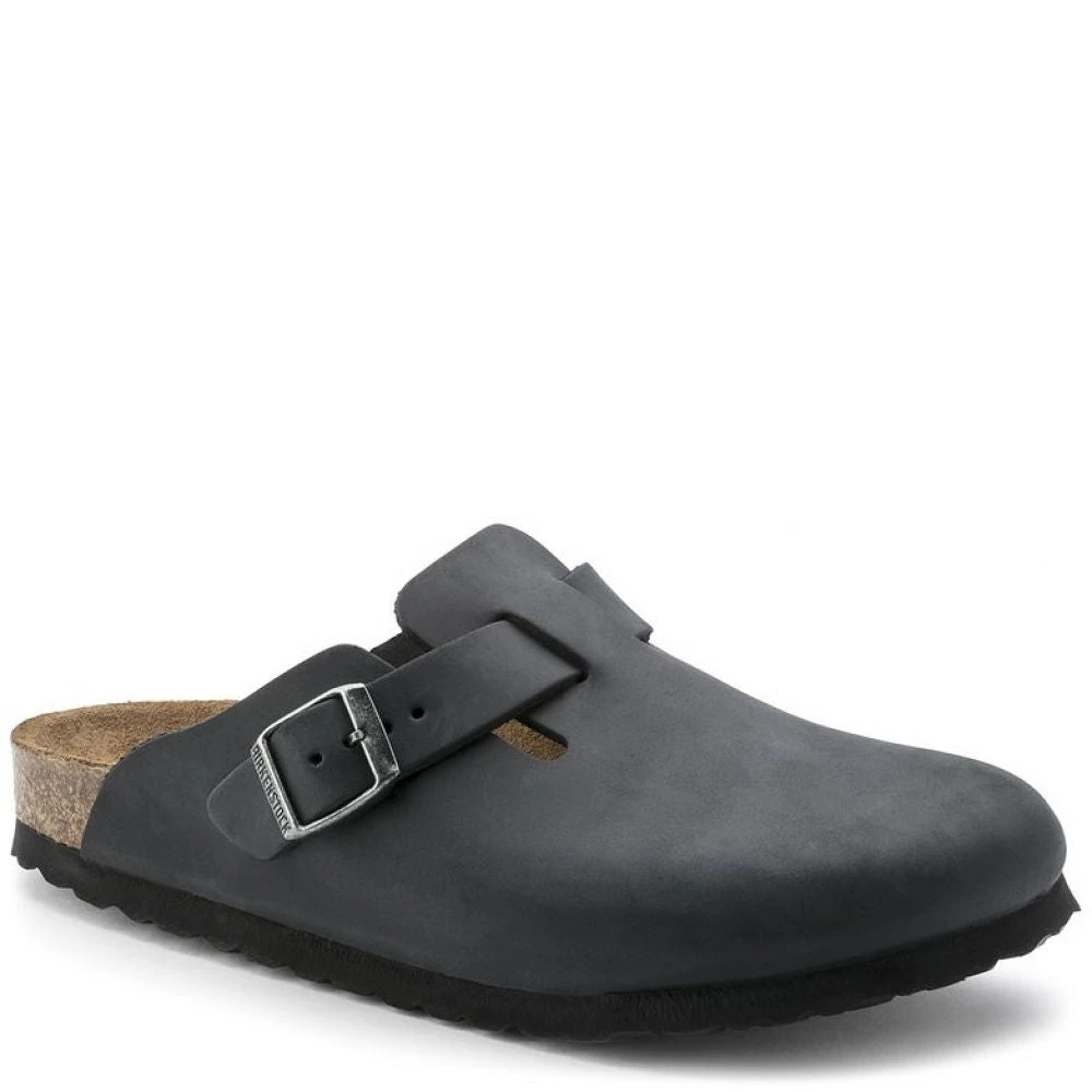 Birkenstock Men's Boston Oiled Leather In Black 2 Birkenstock Men's Boston Oiled Leather In Black - Image 2