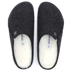 Birkenstock Women's Zermatt Shearling Wool Felt In Anthracite (Narrow Width) -Getoutside Shoes BI 1015084 2095 3 1100x