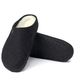 Birkenstock Women's Zermatt Shearling Wool Felt In Anthracite (Narrow Width) -Getoutside Shoes BI 1015084 2095 4 1100x