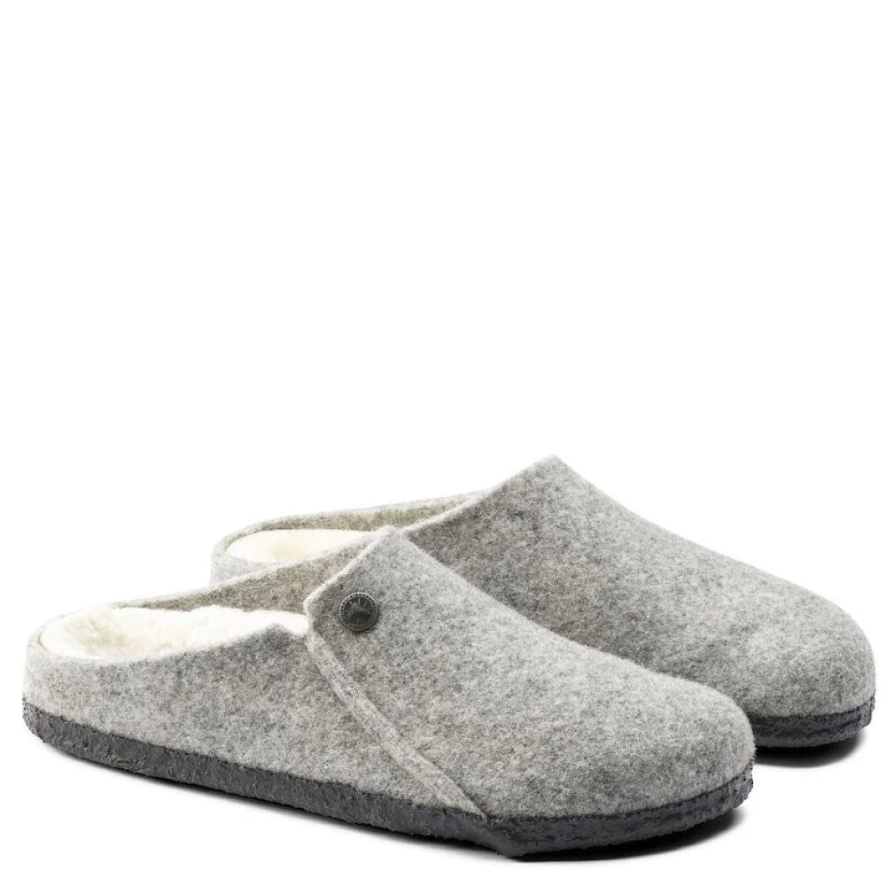 Birkenstock Men's Zermatt Shearling Wool Felt In Light Grey 2 Birkenstock Men's Zermatt Shearling Wool Felt In Light Grey - Image 2
