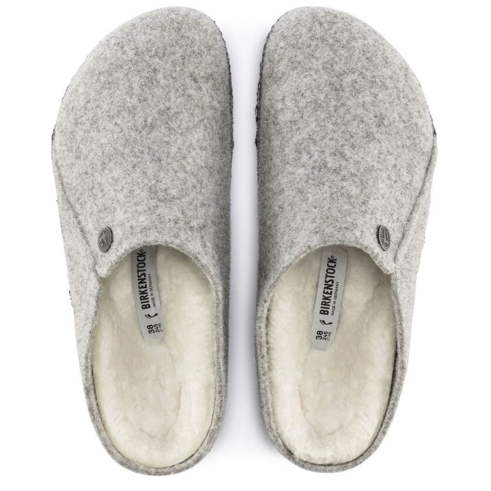 Birkenstock Men's Zermatt Shearling Wool Felt In Light Grey 3 Birkenstock Men's Zermatt Shearling Wool Felt In Light Grey - Image 3
