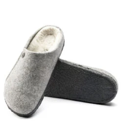 Birkenstock Men's Zermatt Shearling Wool Felt In Light Grey 7 Birkenstock Men's Zermatt Shearling Wool Felt In Light Grey -Getoutside Shoes BI 1015092 2100 4 1100x
