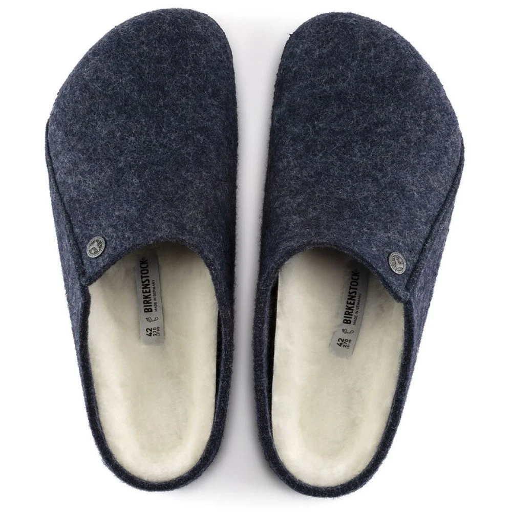 Birkenstock Men's Zermatt Shearling Wool Felt In Dark Blue 3 Birkenstock Men's Zermatt Shearling Wool Felt In Dark Blue - Image 3