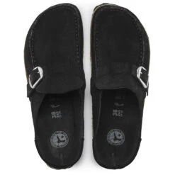 Birkenstock Buckley Suede Leather In Black (Narrow Width) -Getoutside Shoes BI 1017826 2073 4 1100x