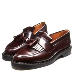 Solovair Tassel Loafer In Burgundy Rub-Off -Getoutside Shoes SV 1022 BUR 120 3 1100x