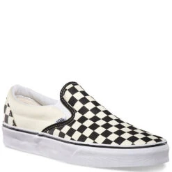 Vans Checkerboard Slip-On In Black/Off White -Getoutside Shoes b b 2 1100x