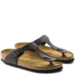 Birkenstock Gizeh Birko-Flor In Black -Getoutside Shoes b i birkenstock gizeh birko flor black 43693 3 1100x