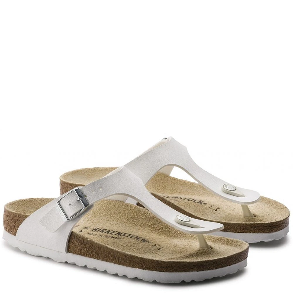 Birkenstock Gizeh Birko-Flor In White 3 Birkenstock Gizeh Birko-Flor In White - Image 3