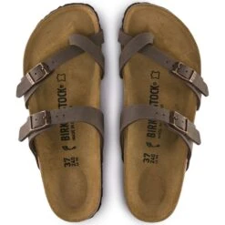 Birkenstock Mayari Birko-Flor Nubuck In Mocha -Getoutside Shoes b i birkenstock mayari birko flor nubuck mocha 71063 4 1100x