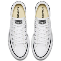 Converse Women's Chuck Taylor All Star Lift In White/Black -Getoutside Shoes c o convers chuck taylor all star lift low top white 560251c 4 1100x