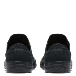 Converse Chuck Taylor All Star Mono Canvas Low Top In Black Monochrome -Getoutside Shoes c o converse chuck taylor all star monochrome canvas low top black m5039 5 1 1100x