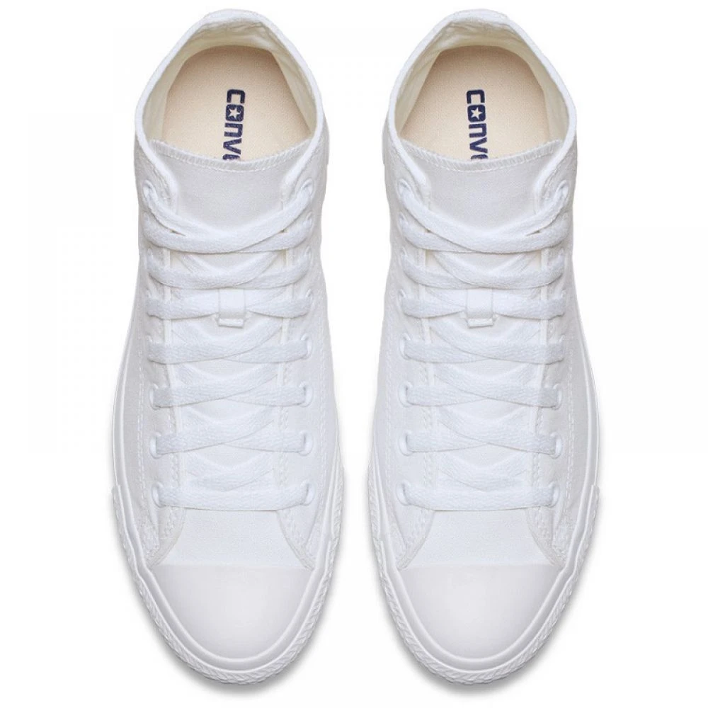 Converse Chuck Taylor All Star Mono Canvas High Top In White Monochrome 4 Converse Chuck Taylor All Star Mono Canvas High Top In White Monochrome - Image 4