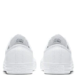 Converse Chuck Taylor All Star Mono Leather Low Top In White Monochrome -Getoutside Shoes c o converse chuck taylor all star monochrome leather low top white 136823 5 1100x