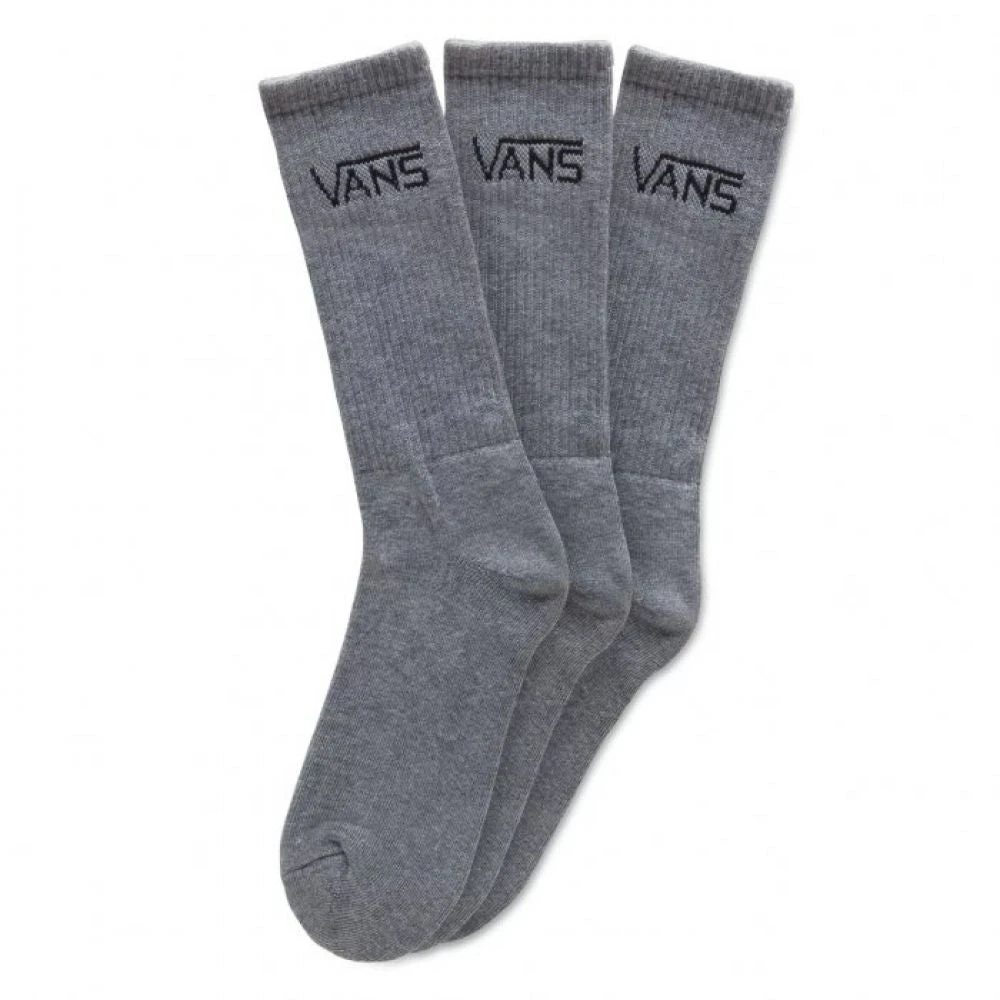 Vans Classic Crew Sock In Heather Grey (Large) 1 Vans Classic Crew Sock In Heather Grey (Large)
