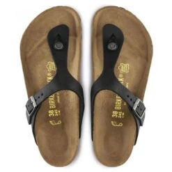 Birkenstock Women's Gizeh Oiled Leather In Black 8 Birkenstock Women's Gizeh Oiled Leather In Black -Getoutside Shoes g i gizeh 845251 3 1100x