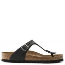 Birkenstock Women's Gizeh Oiled Leather In Black