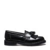 Solovair Vegan Tassel Loafer In Black Hi-Shine