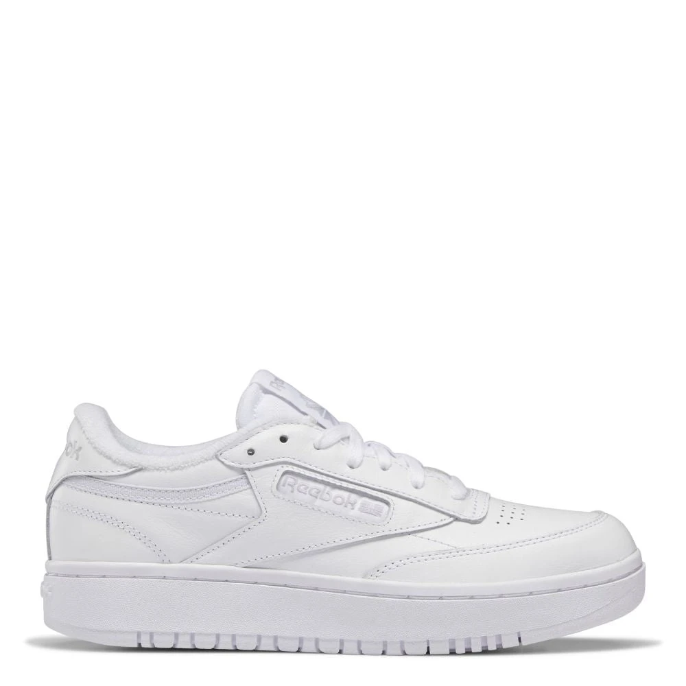 Reebok Women's Club C Double In Ftwr White/Ftwr White/Cold Grey 2 1 Reebok Women's Club C Double In Ftwr White/Ftwr White/Cold Grey 2