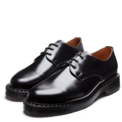 Solovair Gibson Shoe In Black Hi-Shine -Getoutside Shoes s3995bkg 100 3 1100x